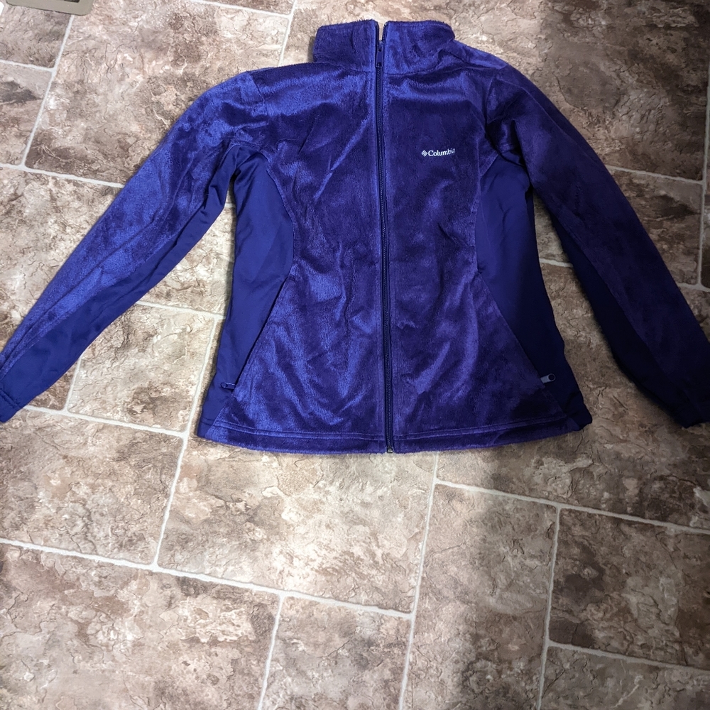 Columbia Purple Fleece Coat Size M